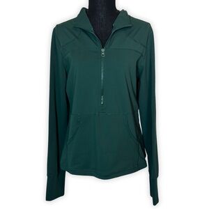 ZYIA Forest Green Half-Zip Sweatshirt